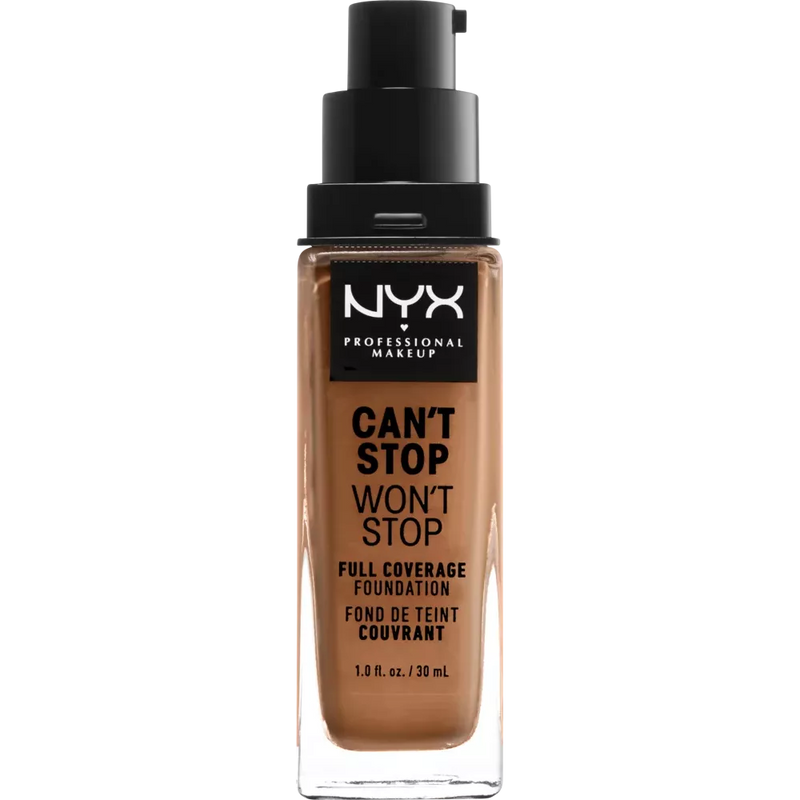 NYX PROFESSIONAL MAKEUP Foundation Can't Stop Won't Stop 24-Hour Golden Honey 14, 30 ml
