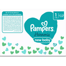 Couches Pampers Harmonie taille 1 Nouveau-né (2-5 kg), boîte mensuelle, 180 pièces.