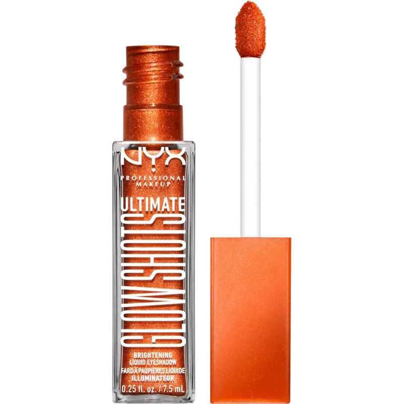 NYX PROFESSIONAL MAKEUP Oogschaduw Ultimate Glow Shots 10 Wow Cacao, 1 st