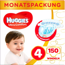 Huggies Luiers Ultra Comfort maat 4, 7-18kg, maandbox, 150 stuks
