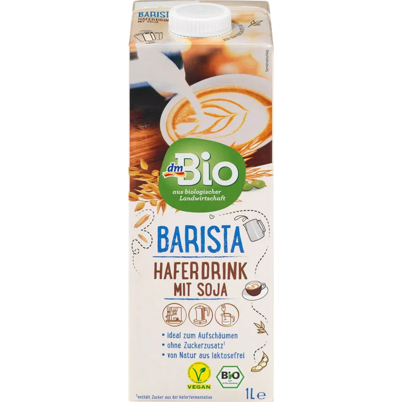 dmBio Groentedrank, Haverdrank Barista met Soja, 1 l