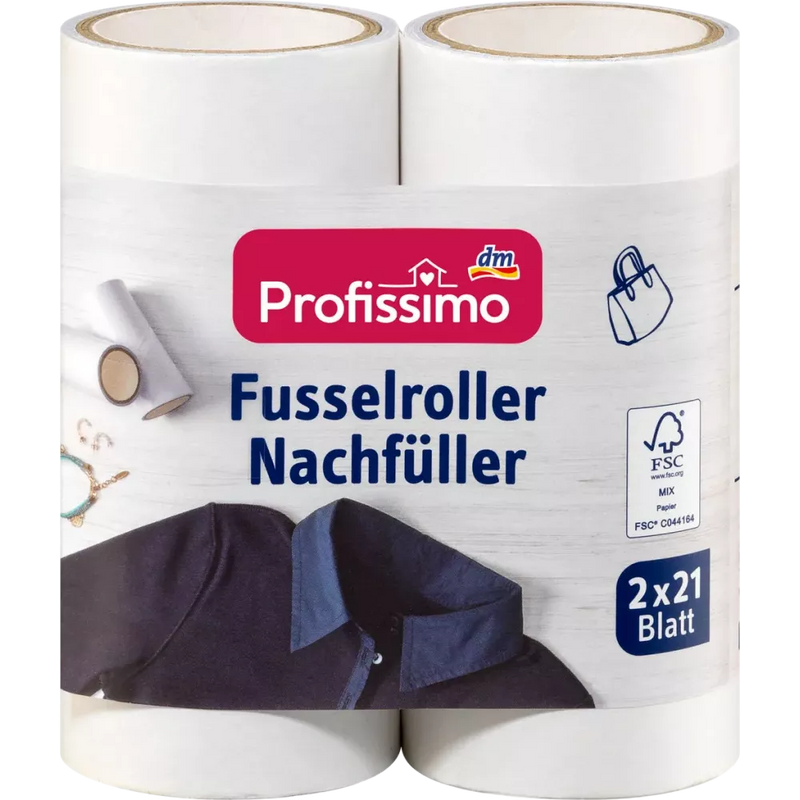 Profissimo Kledingontpluizer - Pluizenroller NF, 2 stuks