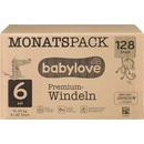 couches babylove Premium taille 6, XXL, 15-20 kg, paquet mensuel, 128 pièces