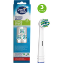 Dontodent Universele opzetborstels Active Cross, 3 stuks.