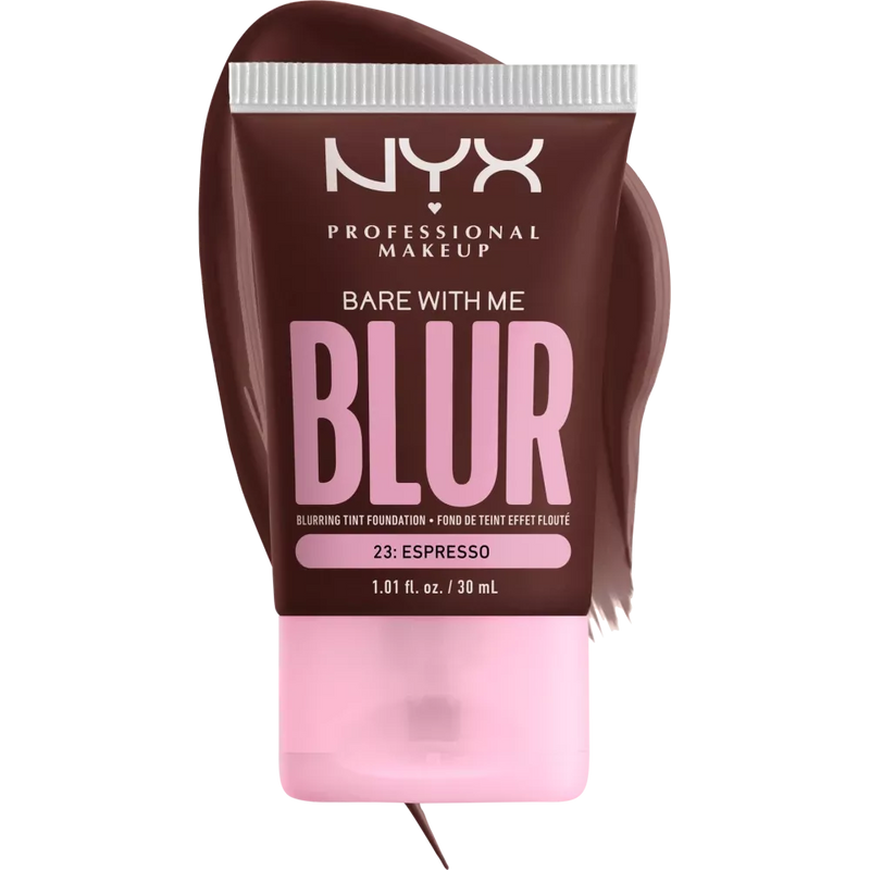 NYX PROFESSIONAL MAKEUP Foundation Bare With Me Blur Tint 23 Espresso, 30 ml