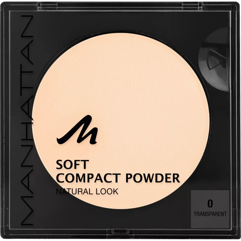 MANHATTAN Cosmetics Gezichtspoeder Soft Compact Powder Transparant 00, 9 g