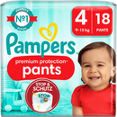Pampers Baby Pants Premium Protection taille 4 Maxi (9-15 kg), 18 pièces.