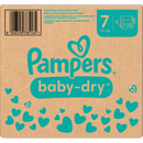 Couches Pampers Baby Dry Gr.7 Extra Large (15+ kg), boîte mensuelle, 132 pièces.