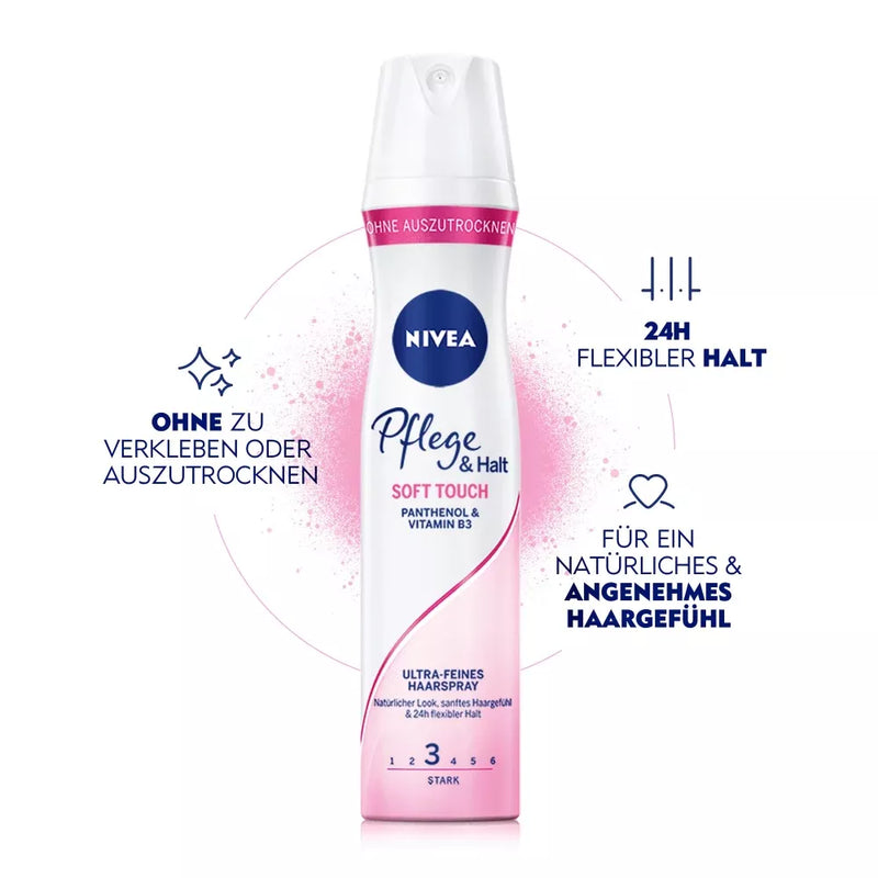 NIVEA Haarlak Care&Hold Soft Touch, 250 ml