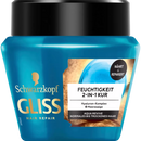 Schwarzkopf GLISS Traitement capillaire hydratant 2 en 1, Aqua Revive, 300 ml