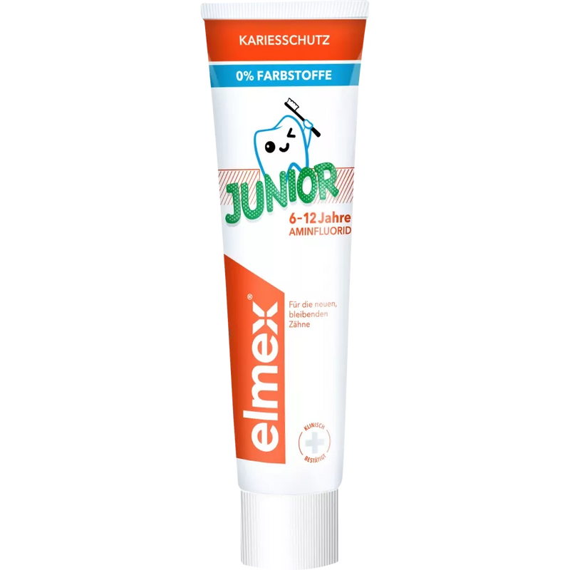 elmex Tandpasta Kinderen Junior, 6 tot 12 jaar, 75 ml
