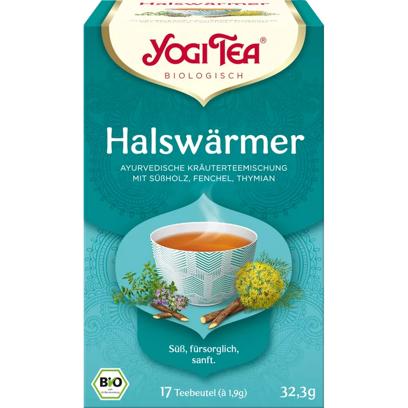 YOGI TEA Ayurvedische Kruidenthee Mengsel, Keelverwarmer met Zoethout, Venkel & Tijm, 32.3 g