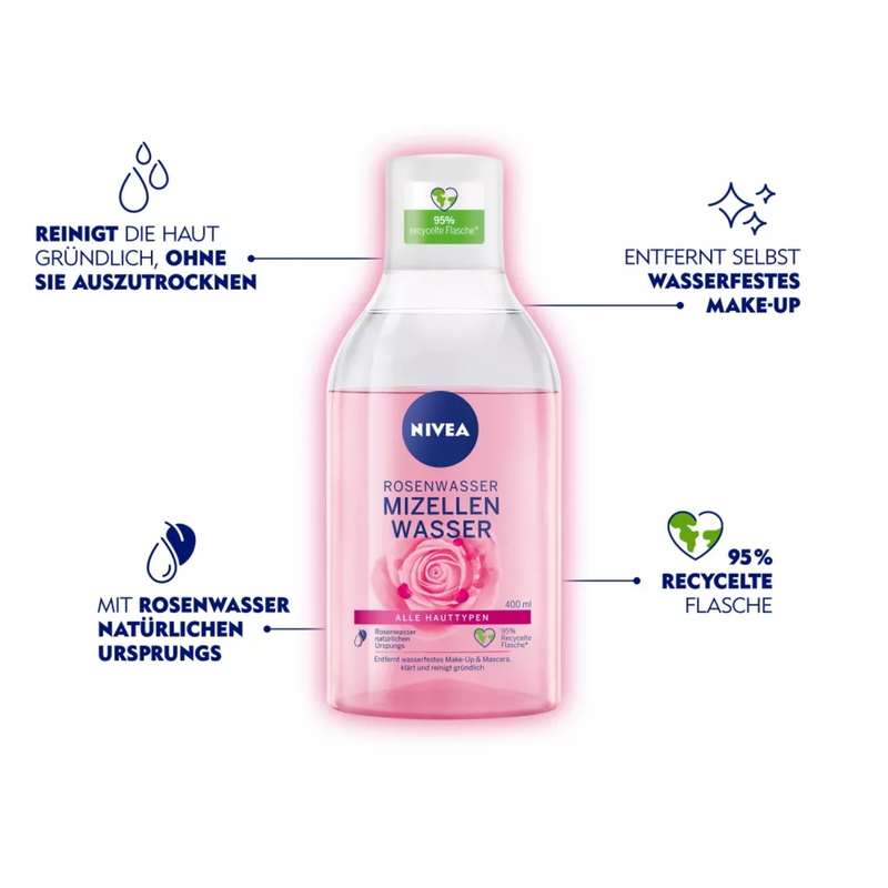 NIVEA Micellair water Rozenwater, 400 ml