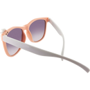 SUNDANCE Zonnebril voor kinderen in roze met witte veren en paarse tint, 1 stuk