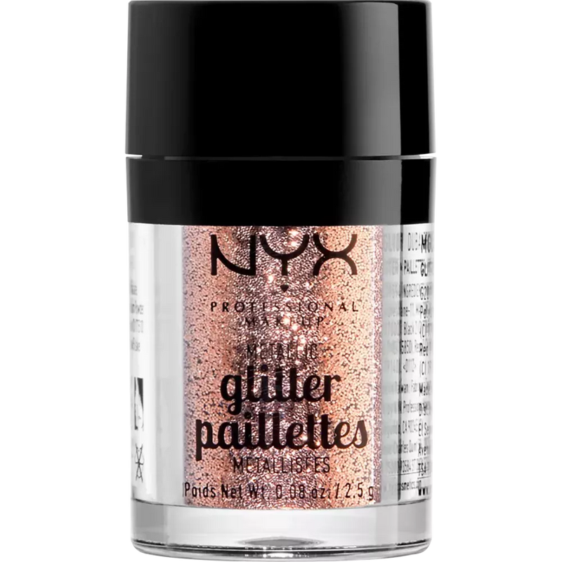 NYX PROFESSIONAL MAKEUP Glitter Metallic Glitter 04 Goudsteen, 2,5 g