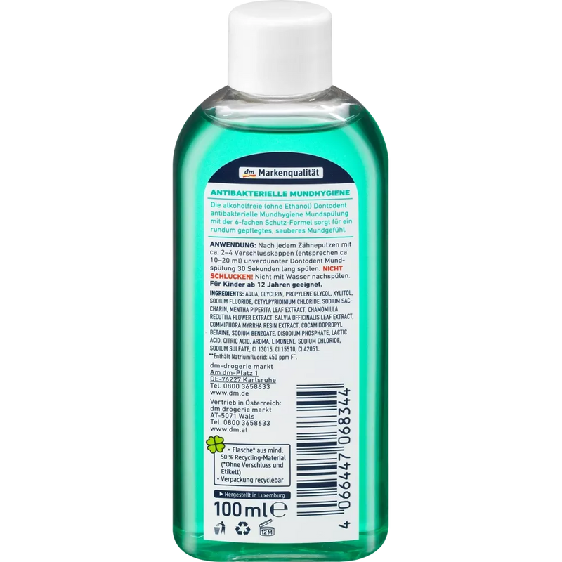 Dontodent Mondwater antibacteriële mondhygiëne, 100 ml