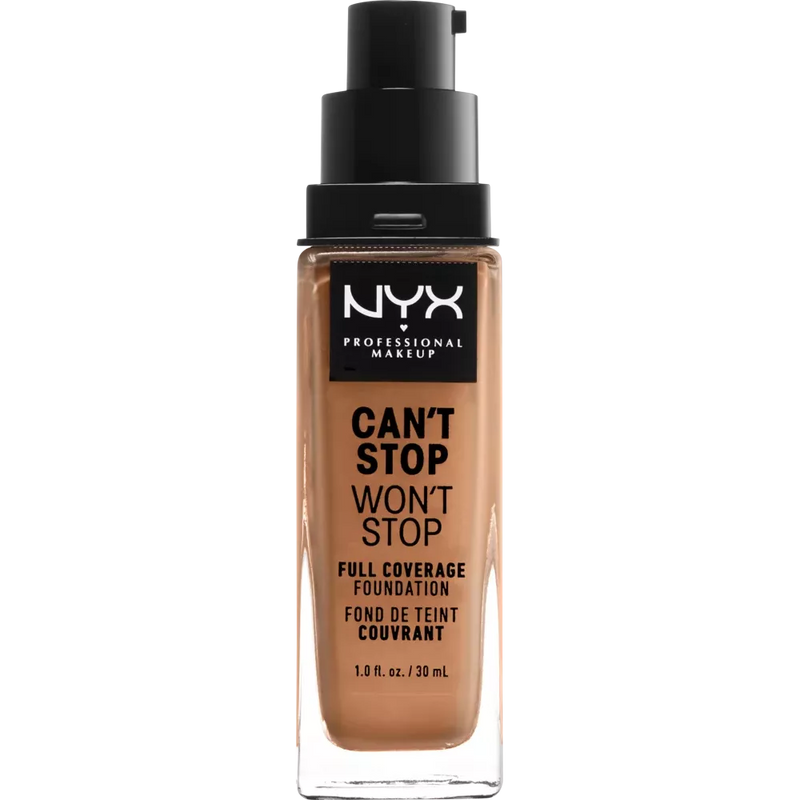 NYX PROFESSIONAL MAKEUP Foundation Can't Stop Won't Stop 24-Hour Camel 12.5, 30 ml