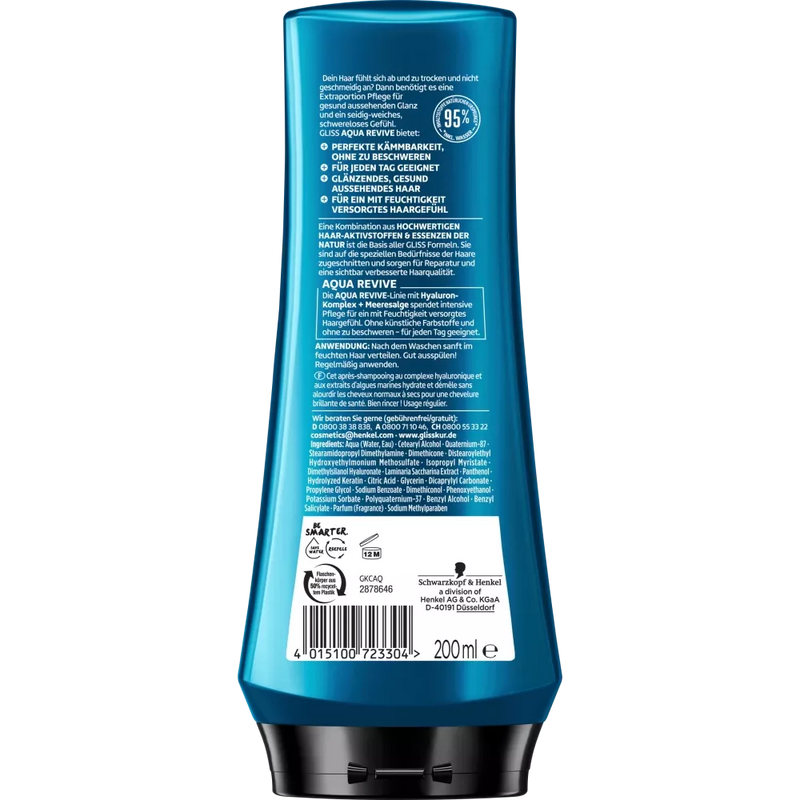 Schwarzkopf GLISS Conditioner Aqua Revive, 200 ml