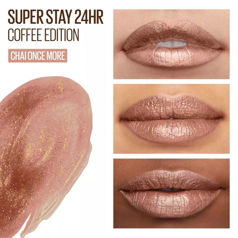 Maybelline New York Lipstick Super Stay 24h Chai Once More 885, 5 g