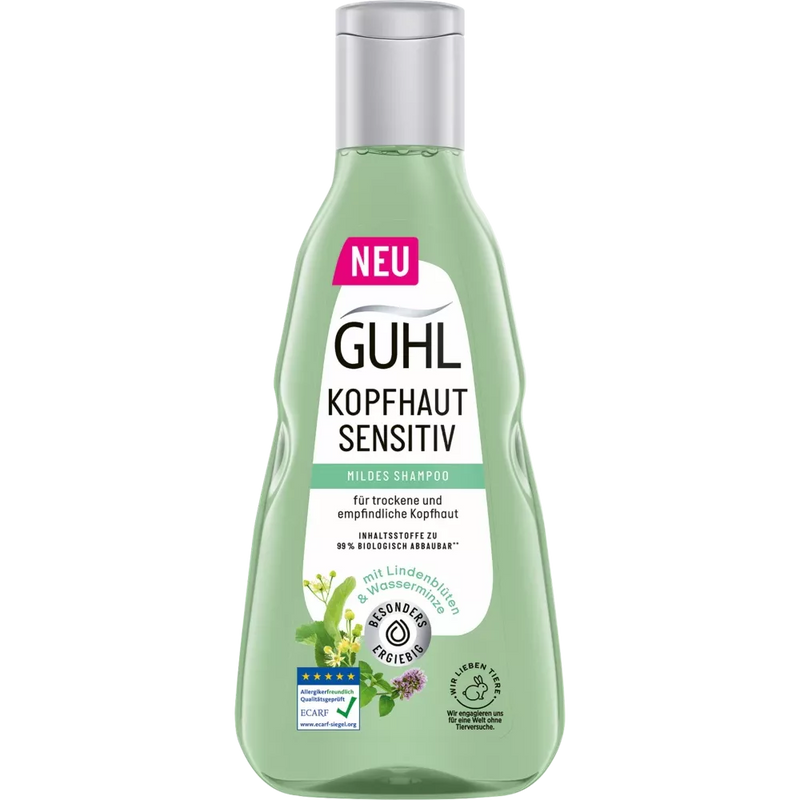 GUHL Shampoo Hoofdhuid Sensitive, 250 ml