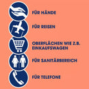 Sagrotan Desinfectiedoekjes 2in1 voor onderweg, 15 stuks.