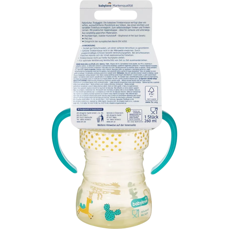 babylove Drinkfles geel, vanaf 6 maanden, 260 ml, 1 st.