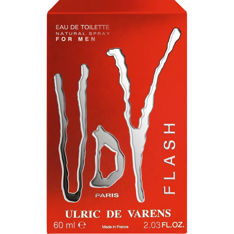 UdV - Ulric de Varens Eau de Toilette Flash voor de man, 60 ml