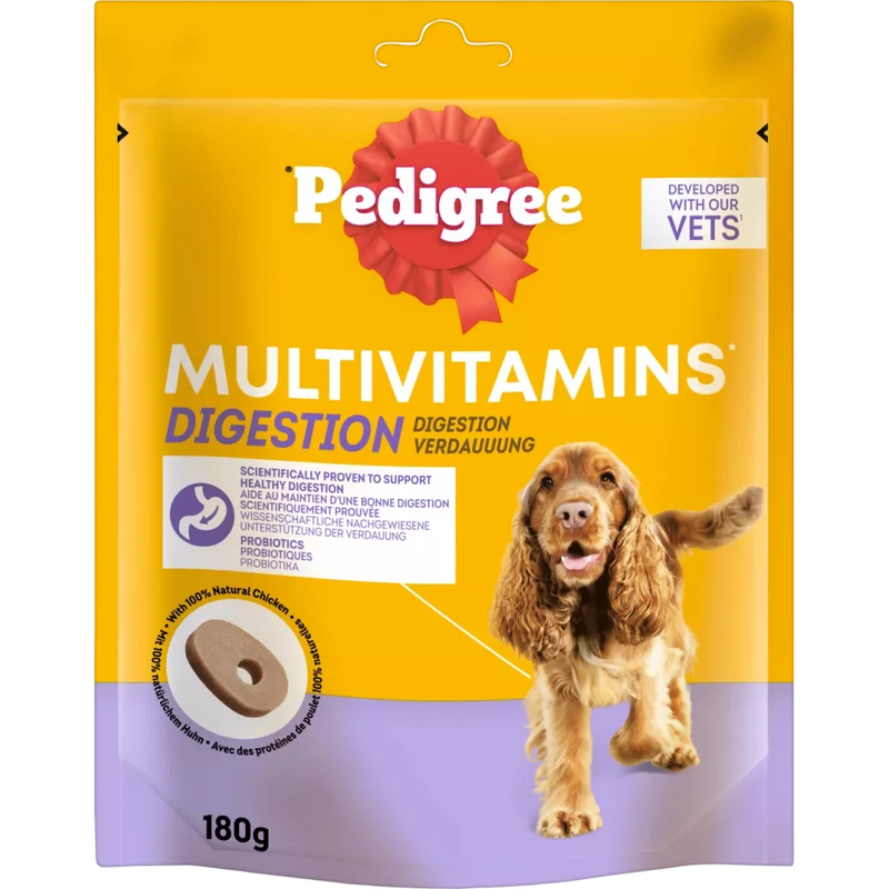 Pedigree Voedingssupplement Multivitaminen Spijsvertering Hond, 180 g