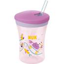 Nuk Fles Evolution Actie Beker, roze, 230ml, 1 stuk