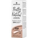 essence cosmetics Make-up Pretty Natural hydraterende foundation Warm Honeycomb 240, 30 ml