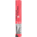 Catrice Wimperlijm & Eyeliner 2In1, 010 Sterk Zwart, 1.7 ml