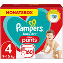 Pampers Pants Baby Dry, taille 4, maxi, 9-15kg, paquet mensuel, 160 pièces