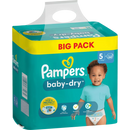 Couches Pampers Baby Dry taille 5 Junior (11-16 kg), paquet en vrac, 60 pièces.