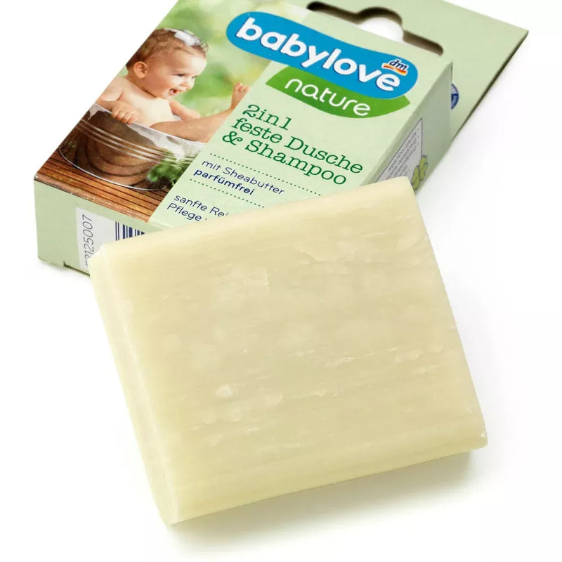 babylove Nature 2in1 solid douche & shampoo, 60 g
