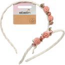 serre-tête ebelin avec applications de fleurs, 1 pièce