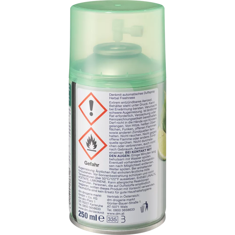 Denkmit Luchtverfrisser Automatische Spray Kruidenfrisheid Navulling, 250 ml