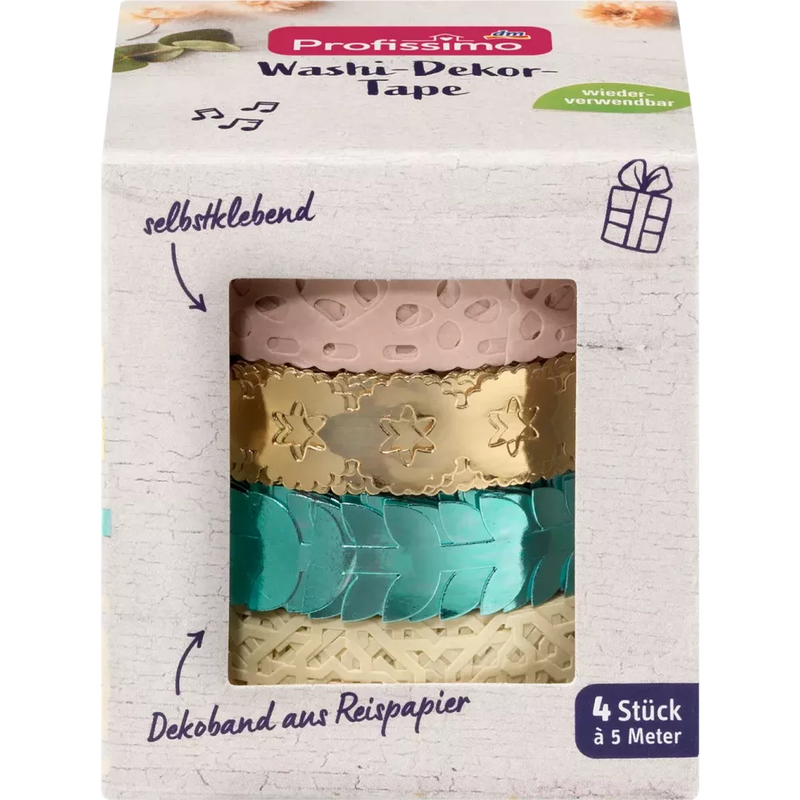 Profissimo Washi decoratietape, 3 stuks