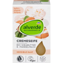 alverde NATURKOSMETIK Savon crème beurre de karité bio, lait d'amande bio, 100 g