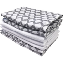 Motherhood Katoenen mousseline baby washandjes 30x30cm, grey classics, 7 stuks
