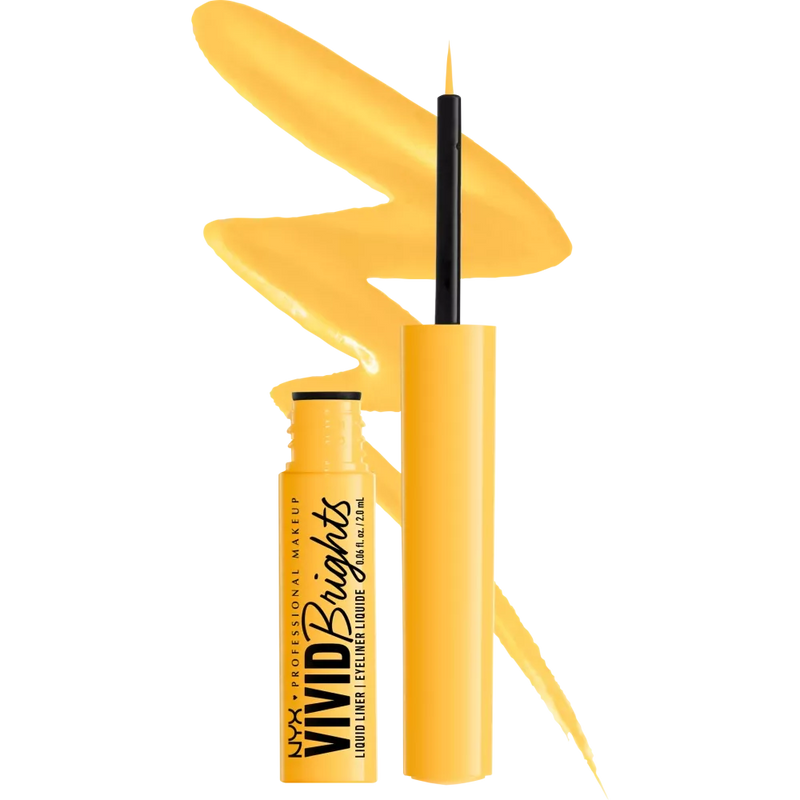 NYX PROFESSIONAL MAKEUP Eyeliner liquide Vivid Bright 03 Had Me At Yellow, 2 ml