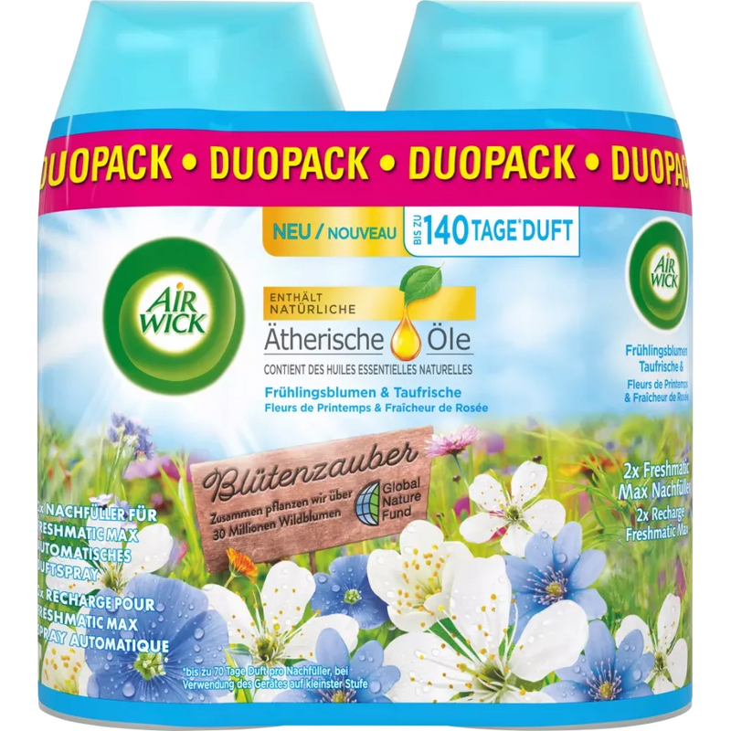 AirWick Luchtverfrisser Freshmatic Lentebloemen & Dauwfris, 0,5 l