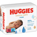 Huggies Lingettes humides Pure Extra Care (3 x 56 pièces), 168 pièces