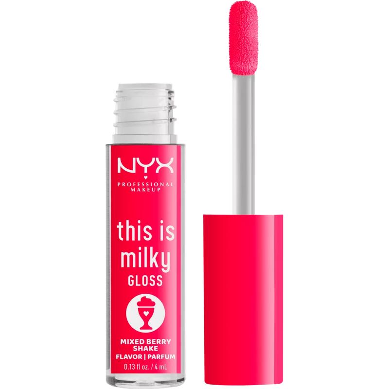 NYX PROFESSIONAL MAKEUP Lip Gloss This Is Milky Gloss 09 Mixed Berry Shake, 4 ml