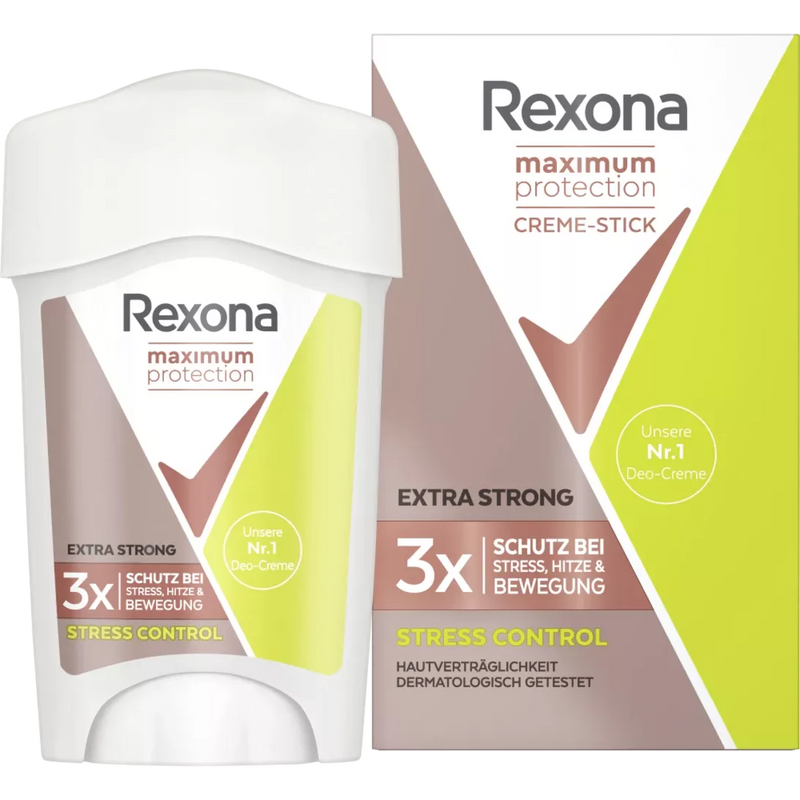 Rexona Deo Cream Antiperspirant Maximum Protection Stress Control, 45 ml