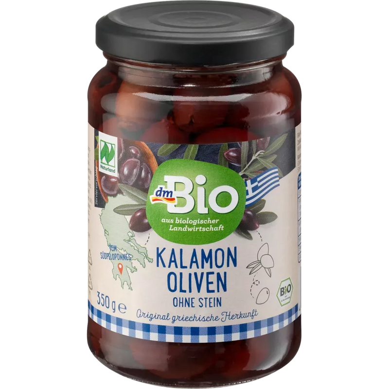 dmBio Kalamon olijven zonder pit, Naturland, 180 g