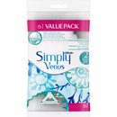 Gillette Venus Wegwerpscheermesje, Simply Venus, 6 stuks.