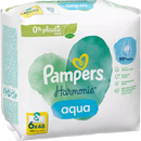 Lingettes humides Pampers Harmonie Aqua (6x48 pièces), 288 pièces