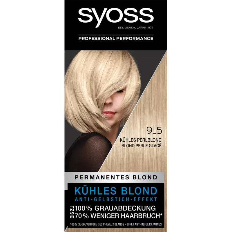 Syoss Haarkleur Professional Performance Cool Pearl Blond 9_5, 1 st.