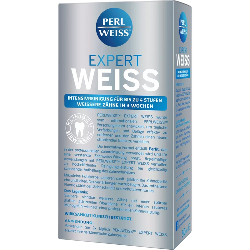 Perlweiss Tandpasta Expert wit, 50 ml