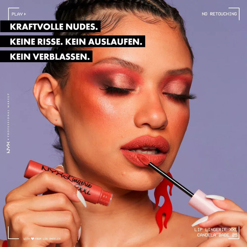 NYX PROFESSIONAL MAKEUP Lipgloss Lingerie XXL Matte 29 Hot Caramelo, 4 ml